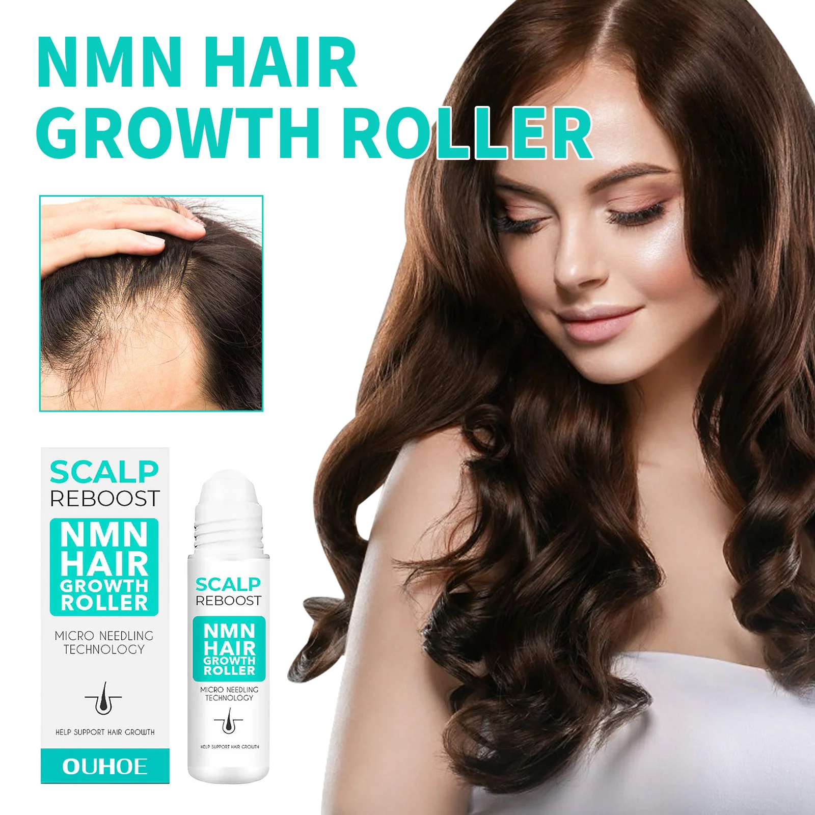 Dense Hair Ball Essence Thick Hair Root Strong Hairline Firm Hair Prevent Hair Loss Hair Care Serum Oil Hair Growth Roller
