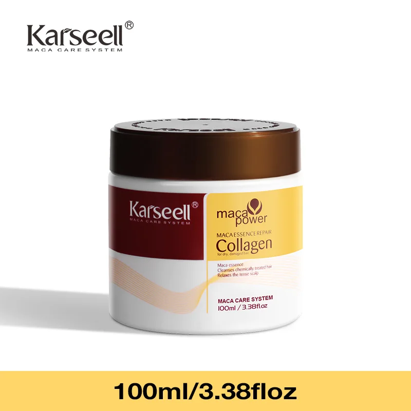 Karseell 100ml Collagen Hair Treatment Deep Repair Conditioning Argan Oil Hair Mask Essence for Dry Damaged Hair All Hair Type