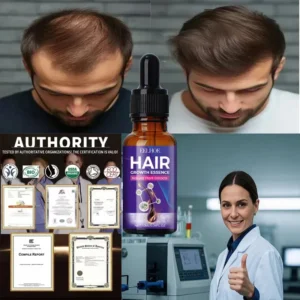 Hair Growth Essential Loss Regrowth Treatment Strengthens Hair Nourishes Scalp Light Weight Non Greasy Improve Scalp Circulation